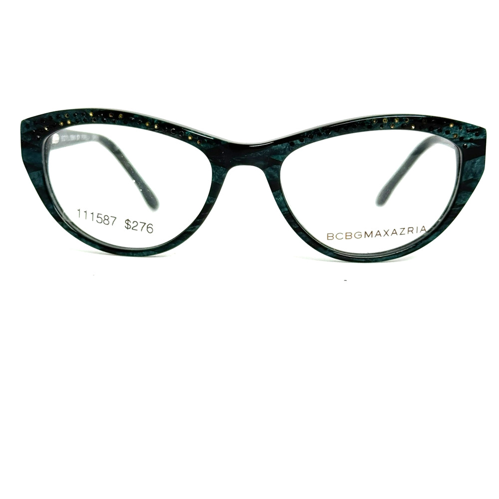 BCBG MAXAZRIA EYEGLASSES FIORELLA GREEN 51/17/135 20749‎